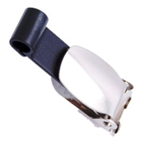 Krokodille clips med sort hals